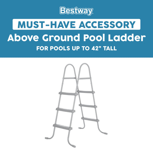 Bestway Above Ground Pool 42" Ladder Replacement, Gray | Bestway