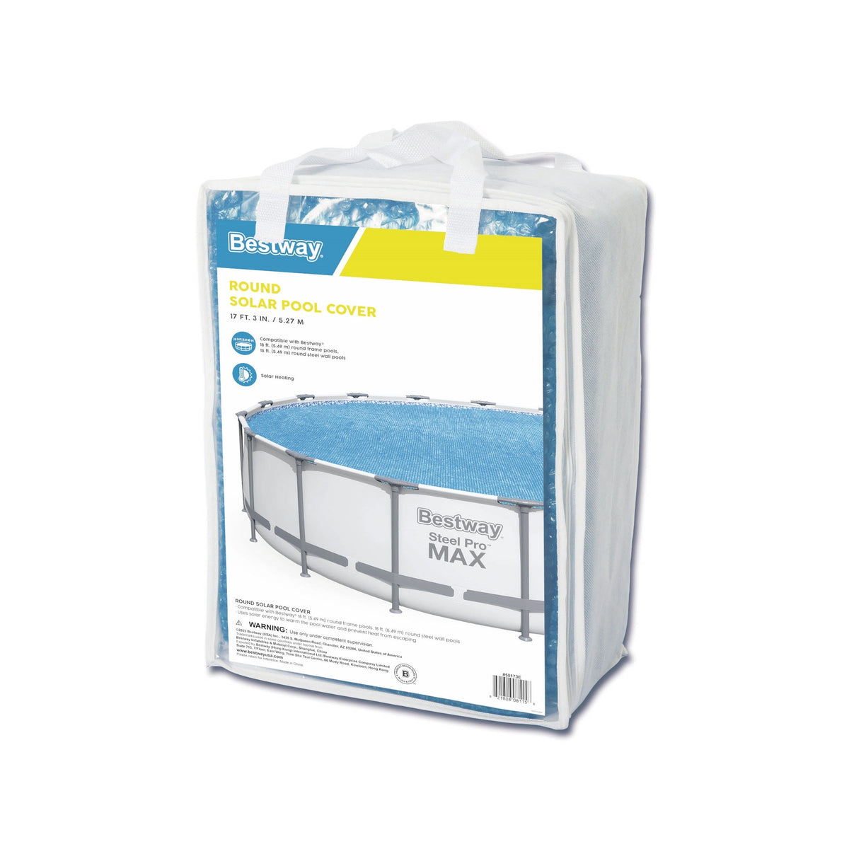 Bestway Round Solar Pool Cover for 18' Above Ground Pools | Bestway
