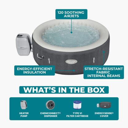 SaluSpa Hot Springs Energy-Efficient AirJet 2-4 Person Inflatable Hot | Bestway