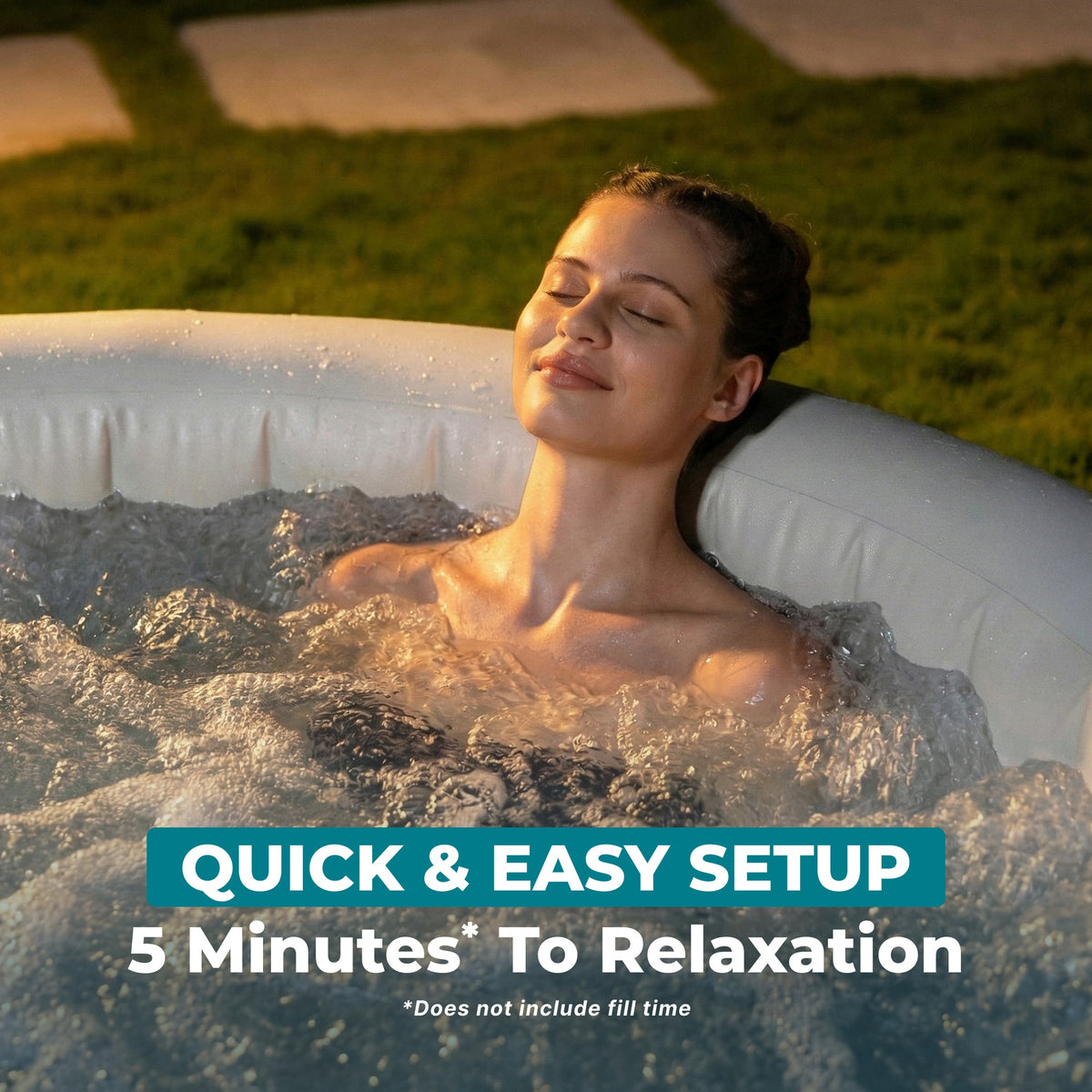 SaluSpa Hot Springs Energy-Efficient AirJet 2-4 Person Inflatable Hot | Bestway