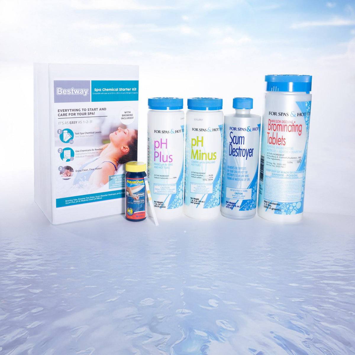 Bestway Hot Tub Chemical Starter Kit with Bromine | Bestway