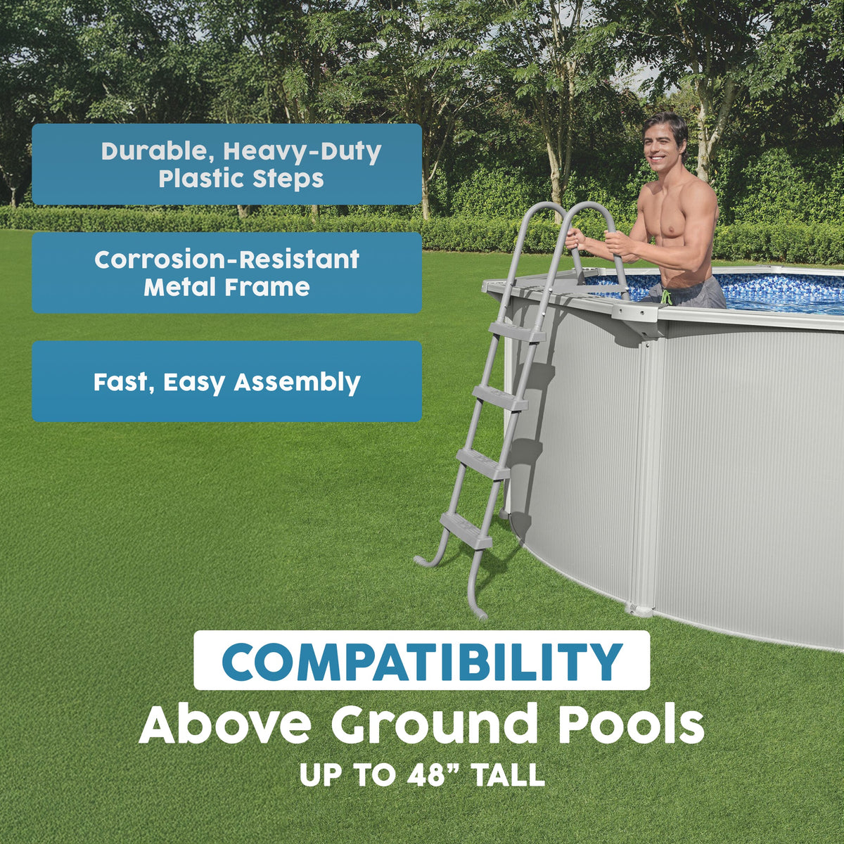 Bestway Above Ground Pool Ladder 48" | Bestway
