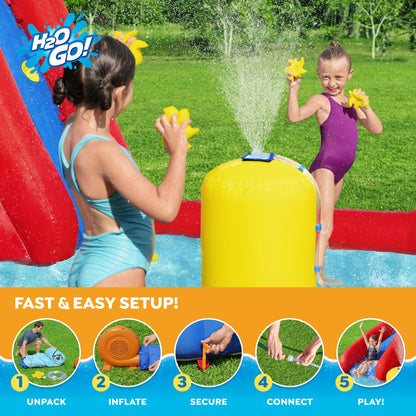 H2OGO! AstroSplash Kids Inflatable Mega Water Park 10'9" | Bestway