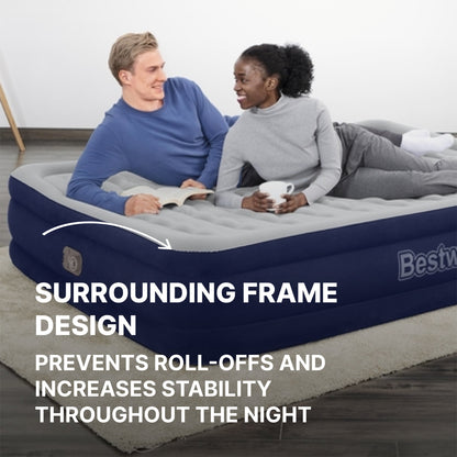Bestway Tritech Air Mattress Queen 15" with Built-in AC Pump Included | Bestway