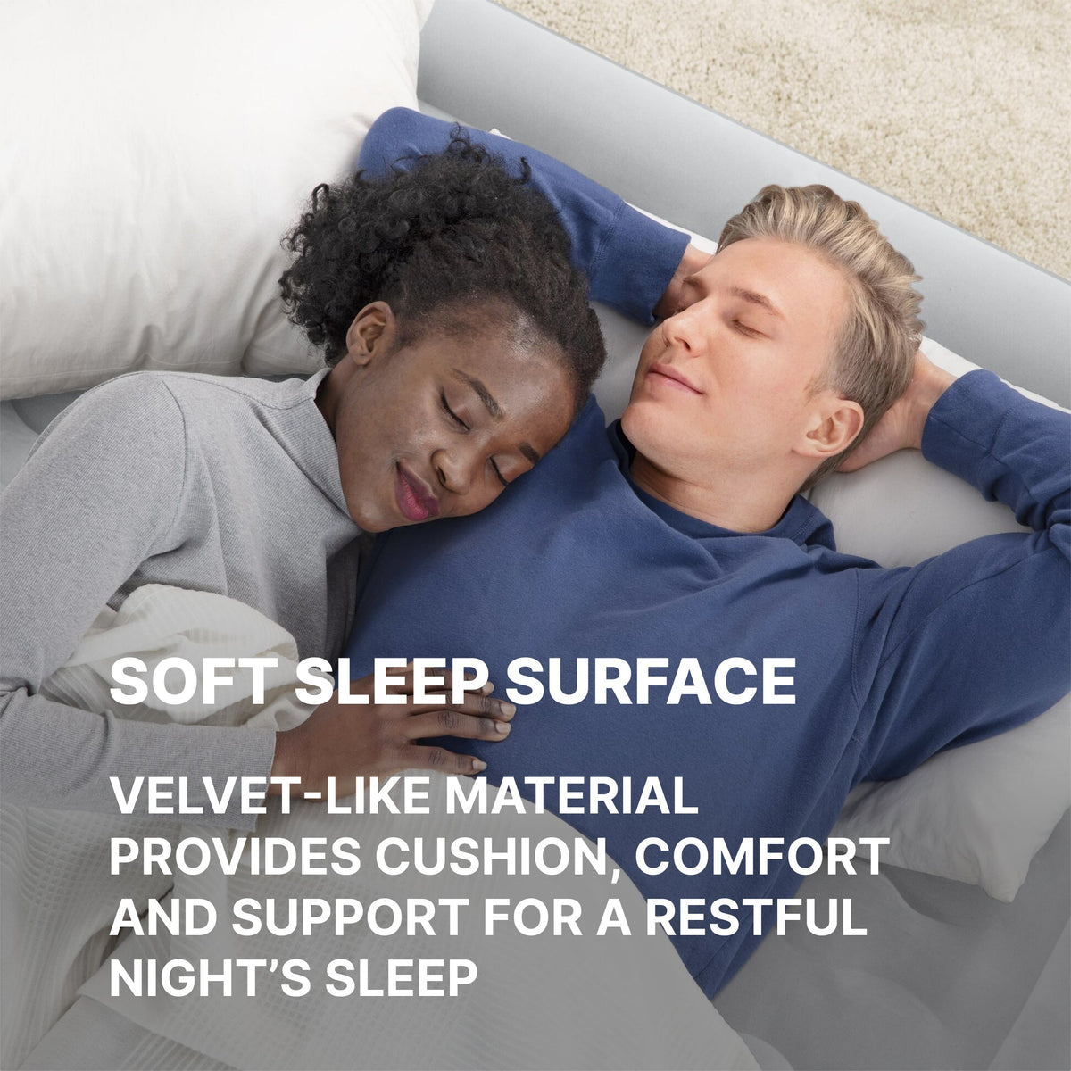 Bestway Tritech Air Mattress Queen 15" with Built-in AC Pump Included | Bestway