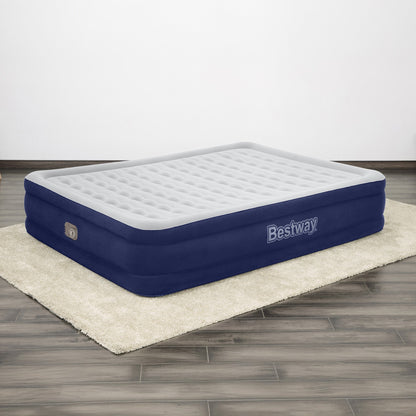 Bestway Tritech Air Mattress Queen 15" with Built-in AC Pump Included | Bestway