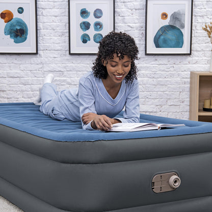 Bestway Tough Guard Air Mattress Twin 18" with Built-in AC Pump | Bestway
