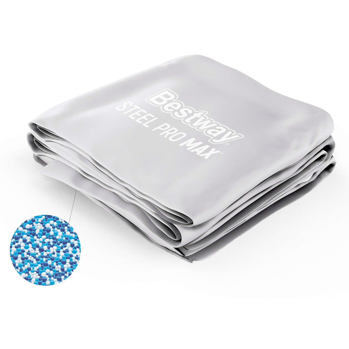 Steel Pro Max 24' x 52" Round Above Ground Pool Liner Replacement, Gra | Bestway