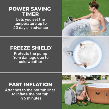 SaluSpa AirJet Smart Hot Tub Heater Pump with App-Control | Bestway