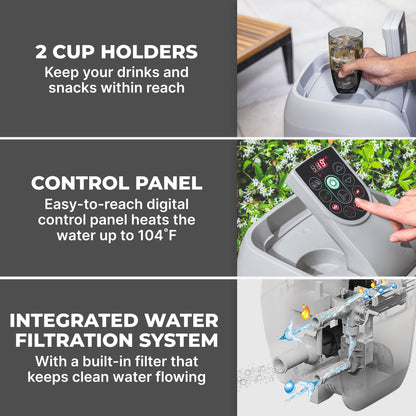SaluSpa AirJet Smart Hot Tub Heater Pump with App-Control | Bestway