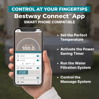 SaluSpa AirJet Smart Hot Tub Heater Pump with App-Control | Bestway