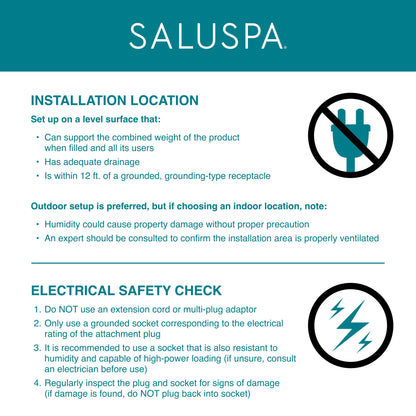 SaluSpa AirJet Smart Hot Tub Heater Pump with App-Control | Bestway