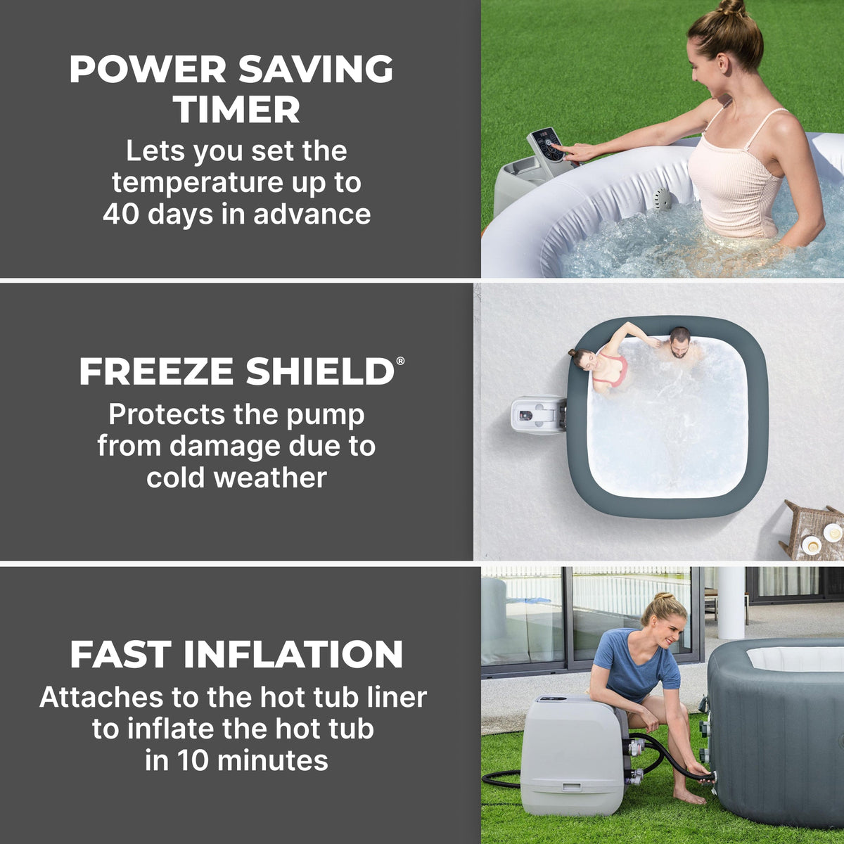 SaluSpa HydroJet Pro Smart Hot Tub Heater Pump with App-Control | Bestway