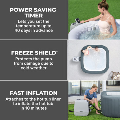 SaluSpa HydroJet Pro Smart Hot Tub Heater Pump with App-Control | Bestway