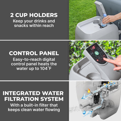 SaluSpa HydroJet Pro Smart Hot Tub Heater Pump with App-Control | Bestway