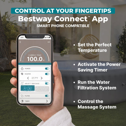 SaluSpa UltraFit AirJet Smart Hot Tub Heater Pump with App-Control | Bestway