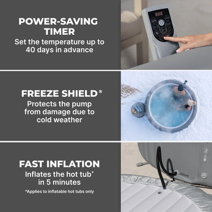 SaluSpa UltraFit AirJet Smart Hot Tub Heater Pump with App-Control | Bestway