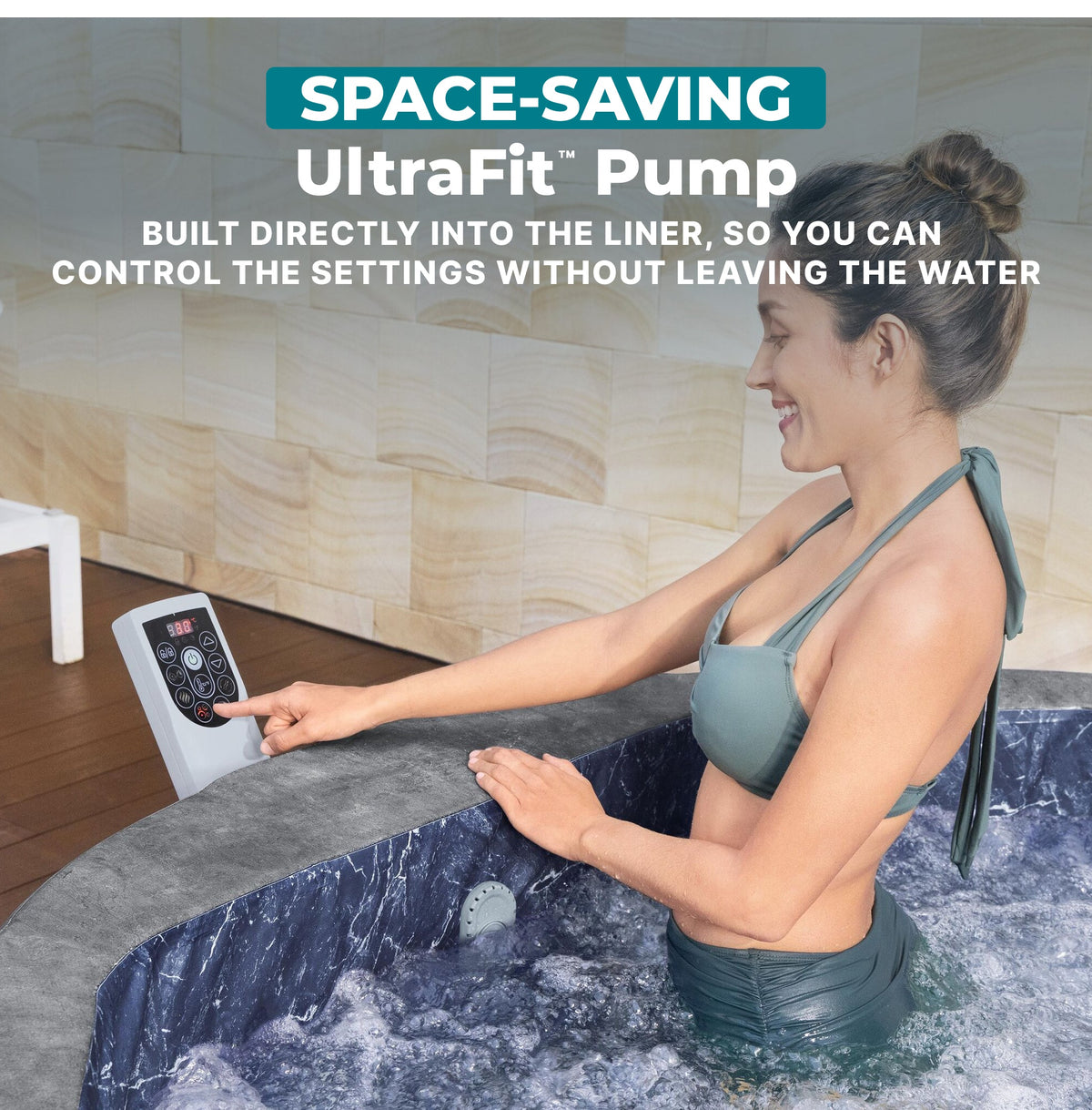 SaluSpa UltraFit AirJet Smart Hot Tub Heater Pump with App-Control | Bestway
