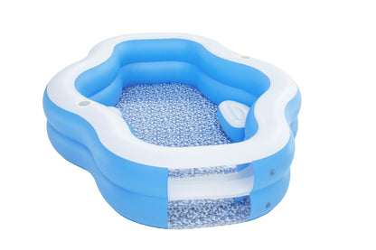 H2OGO! Splashview 8' Inflatable Family Pool With See-Through Window | Bestway