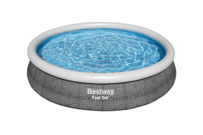 Bestway Fast Set 12’ x 30” Inflatable Round Soft Sided Above Ground Po | Bestway