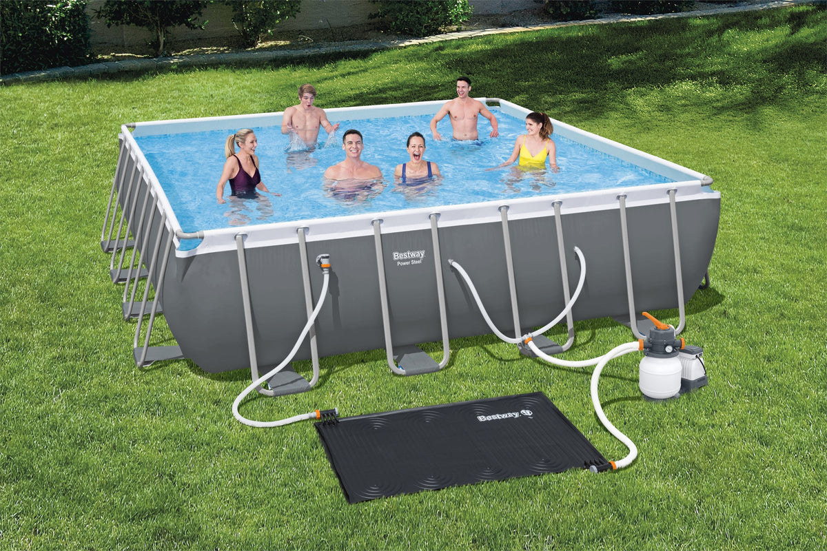 Flowclear 43'' x 67" Solar Powered Rectangular Pool Heating Pad for Ab | Bestway