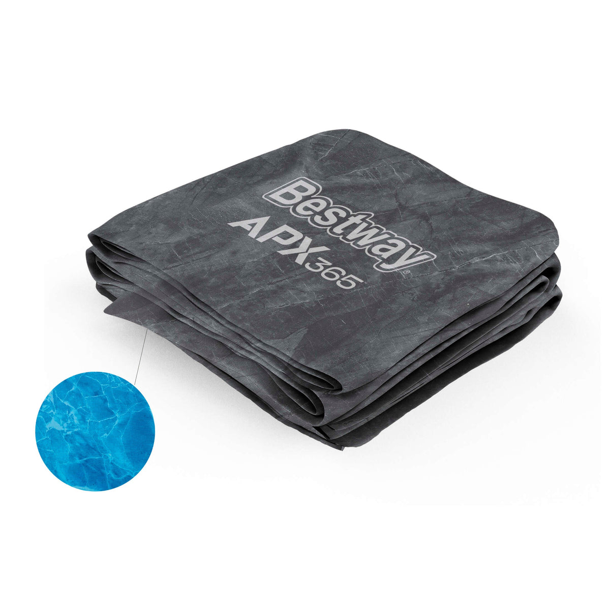 APX 365 22' x 52" Round Above Ground Pool Liner Replacement, Gray | Bestway