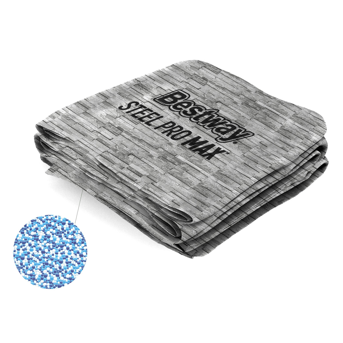 Steel Pro MAX 18' x 9' x 48" Splashview Oval Above Ground Pool Liner & | Bestway