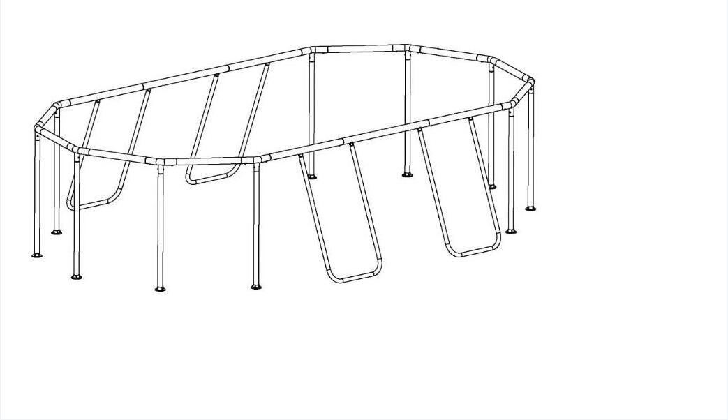Steel Pro MAX & Power Steel 14' x 8'2" x 39.5" Above Ground Round Oval | Bestway