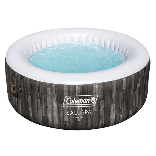 Coleman SaluSpa Bahamas AirJet Hot Tub Liner Replacement, Gray Wood | Bestway